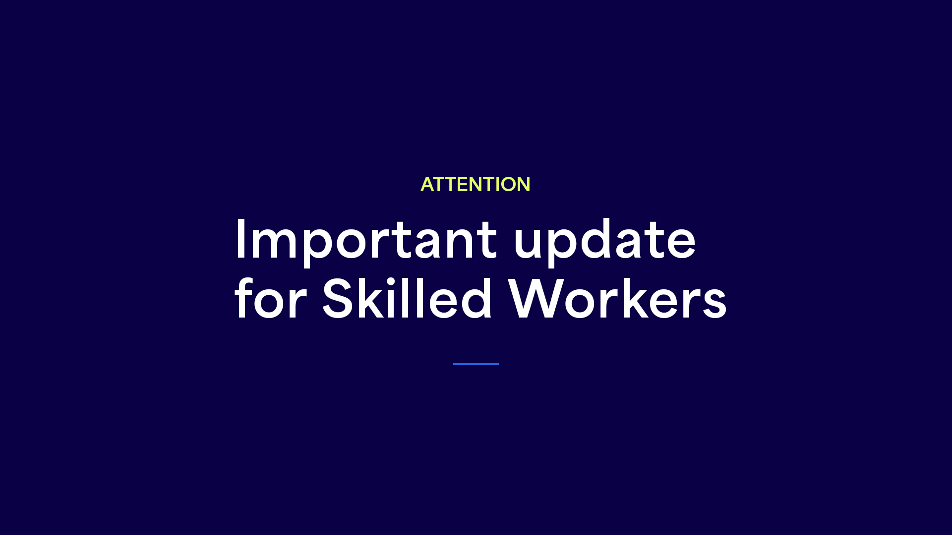 Update on Skilled Worker Visa Earnings Threshold Changes